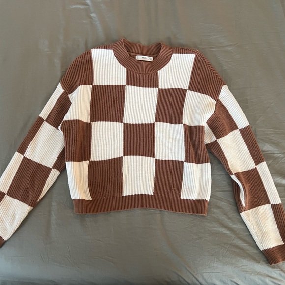 Mango Checks Knit Sweater - Picture 2 of 5